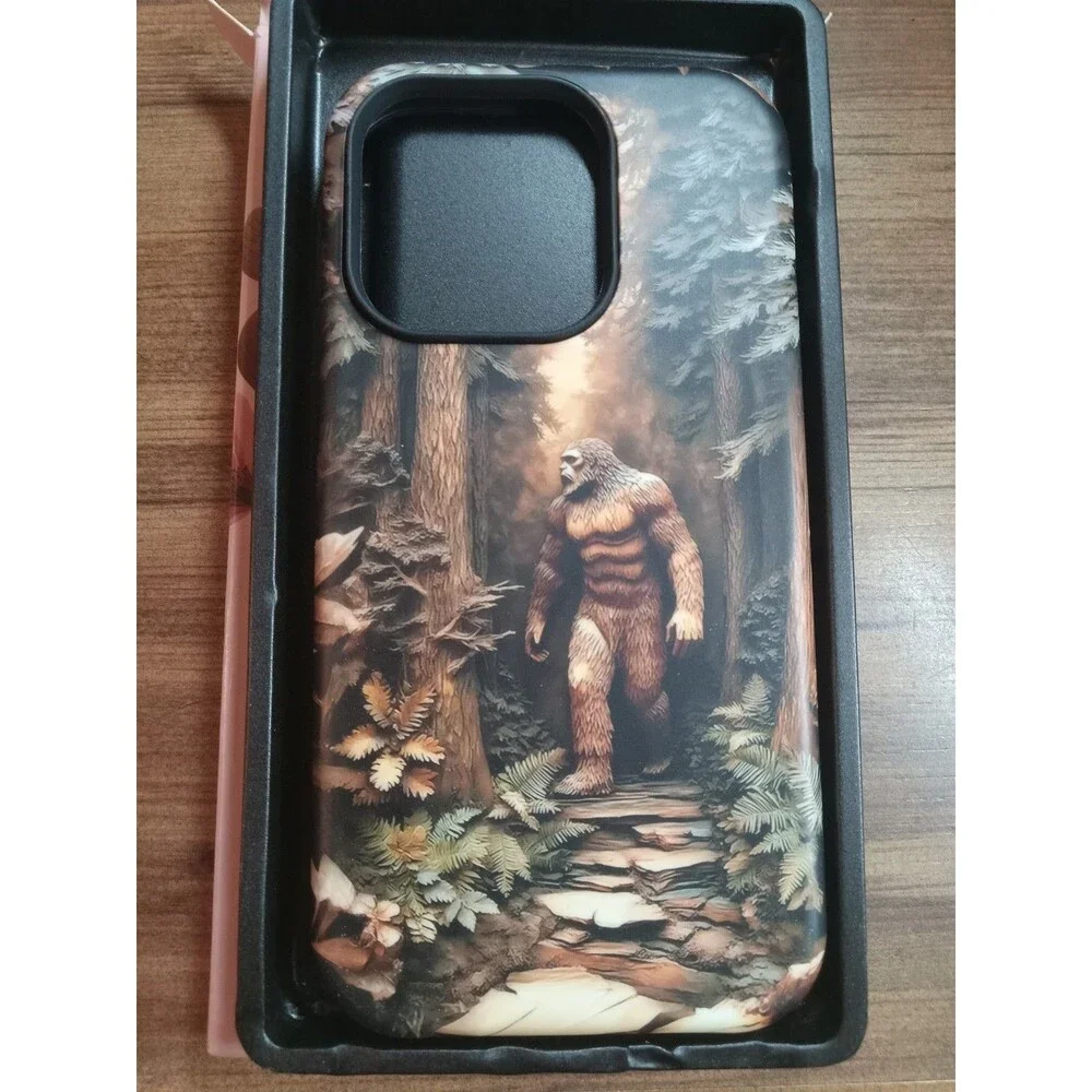 DEENAKIN Bigfoot Forest Pattern Back Case for Apple iPhone 14 Pro